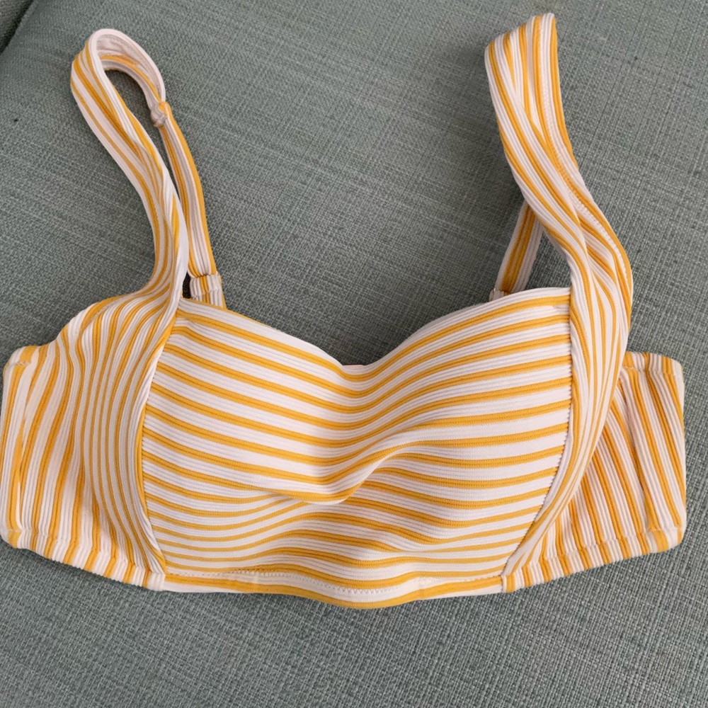 stripe bikini top